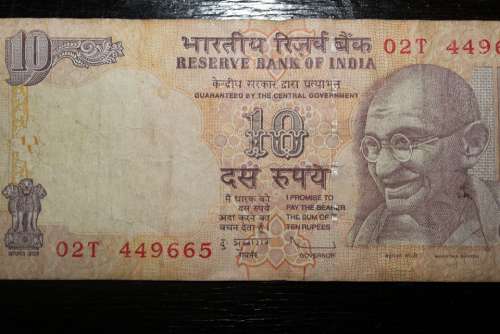 Indian Rupee Rupees Money Dollar Bill Currency