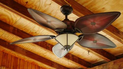 Indoors Ceiling Fan Interior Circulation Cool