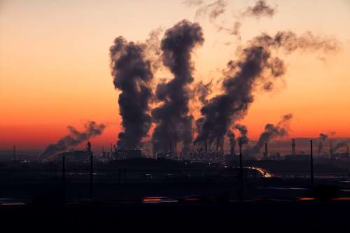 Industry Sunrise Air Pollution