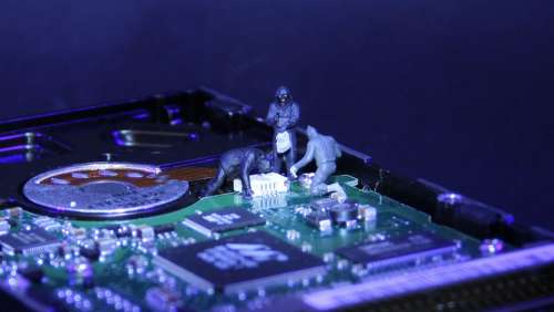 Information Technology Data Thieves Miniature Figures