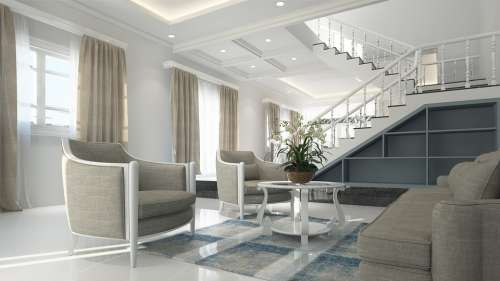 Interior Living Room Furniture Neoclassical Design