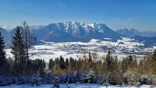 Inzell Chiemgau Mountains Winter Mountain Winter