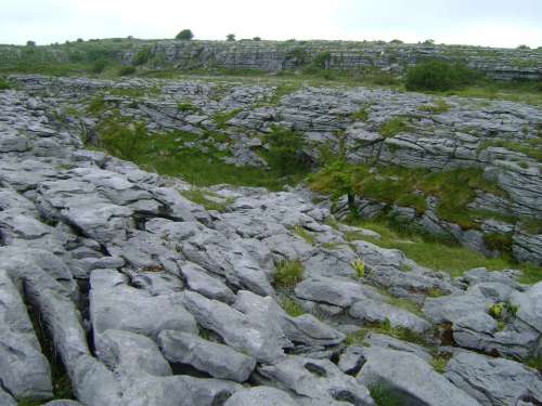 Ireland Rocky Ground Rocks Grass