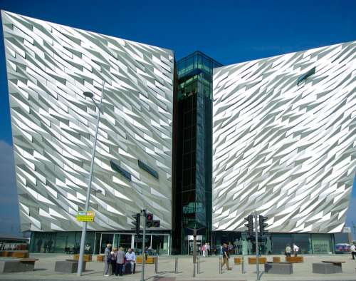 Ireland Belfast Museum Titanic Architecture