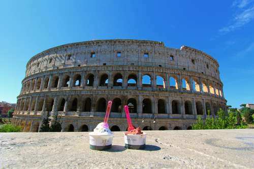 Italia Roma Rome Monument Italy Coliseum Travel