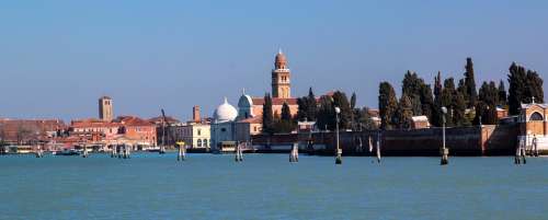 Italy Venice Venezia Gondolas Boats Water