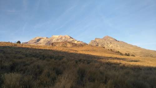 Iztaccíhuatl Landscape Volcano Mountain Nature