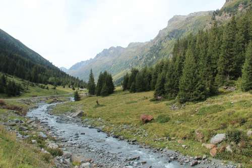 Jamtal Tyrol Austria Landscape Mountains Alpine