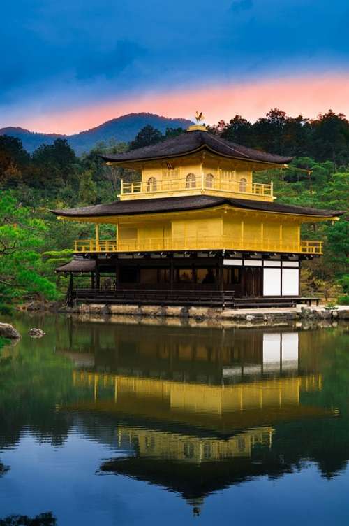 Japan Kyoto Temple Architecture Golden Pavilion
