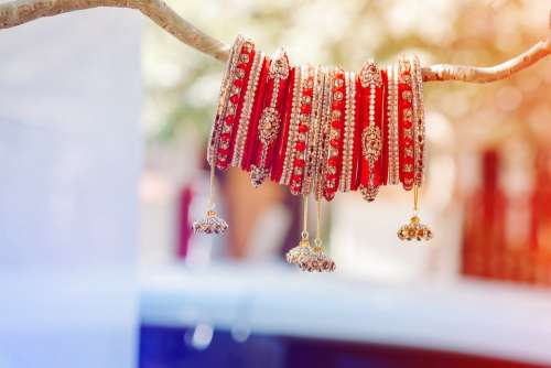 Jewellery Red Fashion Indian Wedding