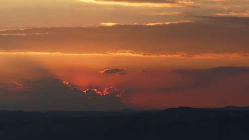 Jordan Sunset Cloud Israel