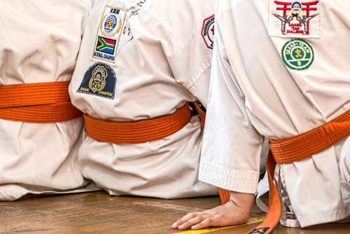Karate Martial Arts Sport Belt Competition Defense