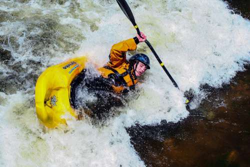 Kayak White Water Bear River Wyoming Paddle Water