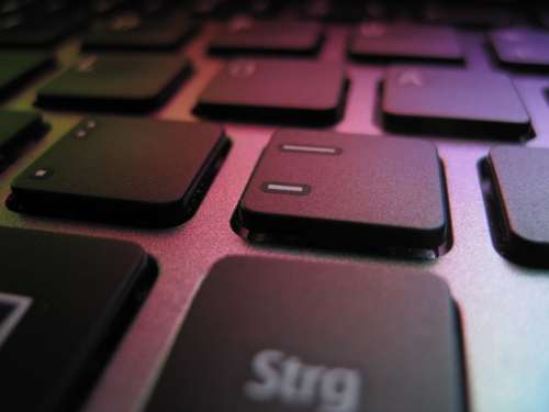 Keyboard Colorful Keys Laptop
