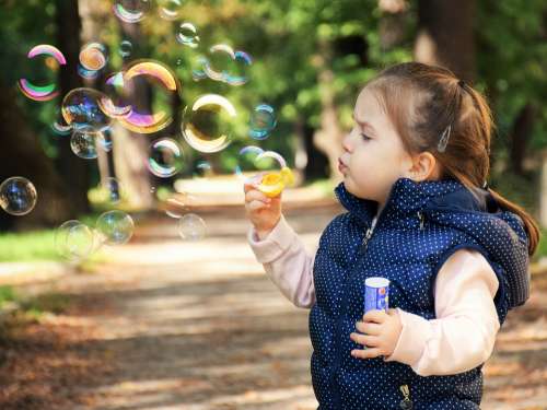 Kid Soap Bubbles Child Fun Children Girl Joy