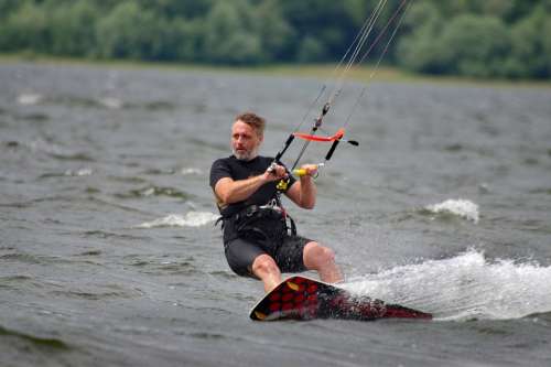 Kitesurfing Water Summer Man