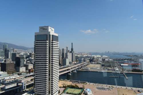 Kobe Japan Kobe Port Tower Kobe Skyline