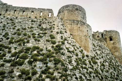 Krak Chevalier Castle Syria Crusaders Middle Ages
