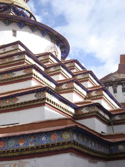Kumbum Tibet Temple Monastery Stupa Gyantse