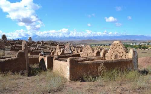 Kyrgyzstan Cemetery Muslim Graves