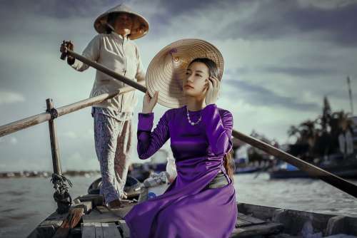 Lady Boat Woman Fashion Style Elegant Man Female