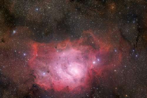 Lagoon Nebula Messier 8 Ngc 6523 Emission Nebula