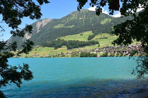 Lake Landscape Mood Water Blue Bergsee Summer