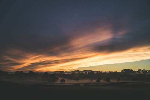 Landscape Sunrise Colours Nature Sky Field