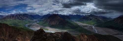 Landscape Mountains Wilderness Panorama