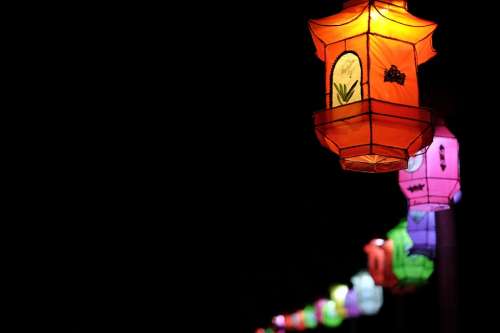 Lantern Lamp Source Of Illumination Colour Color