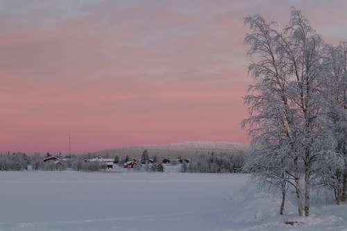 Lapland Snow Polar Night