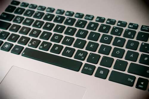 Laptop Keyboard Notebook Close Up Keys