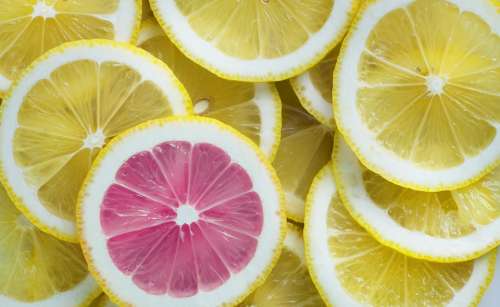 Lemon Citrus Fruit Juicy Acid Background Citric