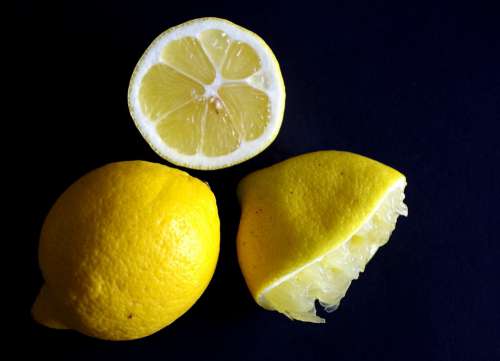 Lemon Sour Healthy Vitamin C Juice Yellow Food