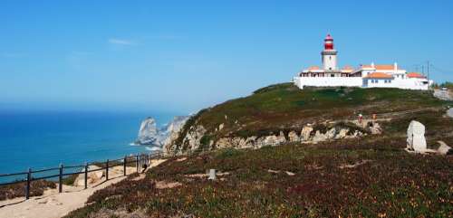 Lighthouse Cabo Da Roca Portugal West Europe Ocean