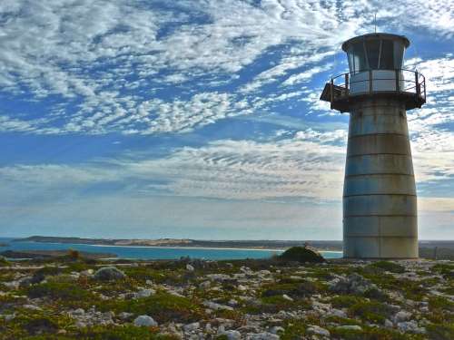 Lighthouse West Cape Innes National Park Coast Sky