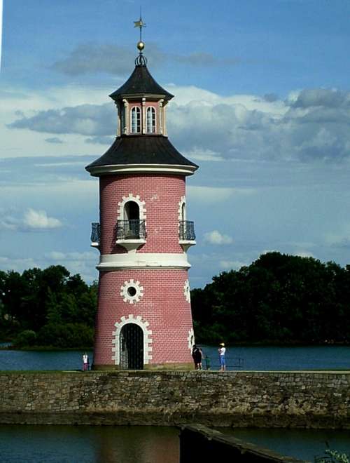 Lighthouse Moritz Castle Moritz Burger Ponds