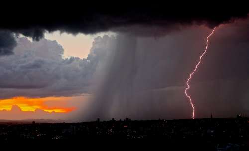 Lightning Lightning Bolt Thunderstorm Weather Storm