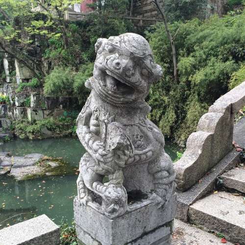 Lion Carving China History Garden