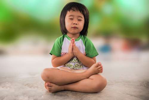 Little Girl Praying People Wishing Pray Religious
