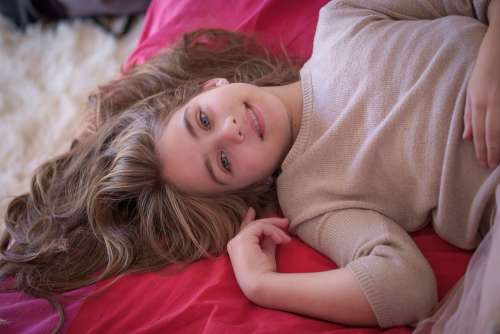 Little Girl Kid Innocence Beauty Girl Rest Relax