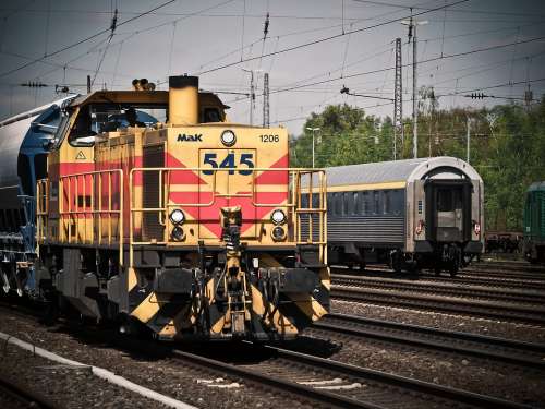 Locomotive Train Railway Loco Rails Transport
