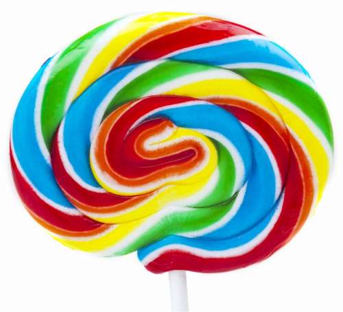 Lollipop Rainbow Swirl Candy Confection Sweet