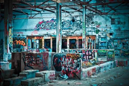 Lost Places Factory Old Lapsed Building Hall Ruin