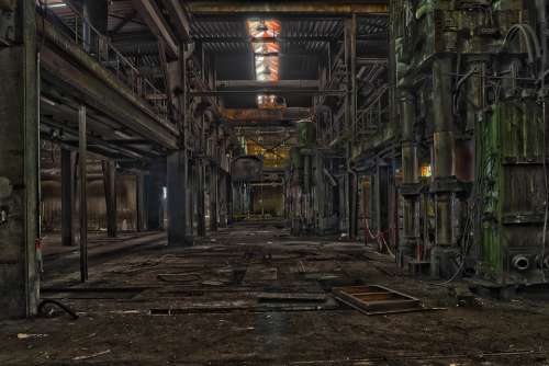 Lost Places Factory Hall Industry Abandoned