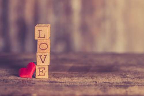 Love Valentine Romantic Background Heart Vintage