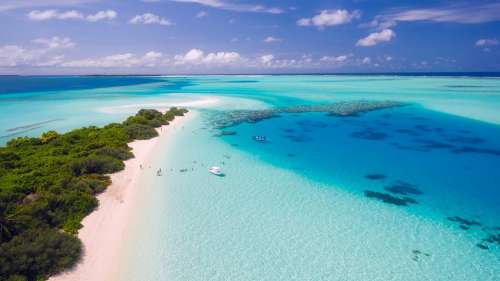 Maldives Tropics Tropical Aerial View Vacation