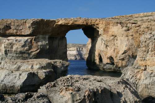 Malta Azur Window Island Sea Gap Window Coast