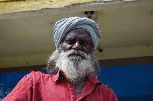 Man India Indian Old Turban