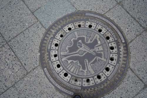 Manhole Covers Berlin Landmark
